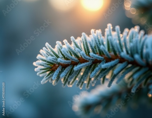 A closer look at a winter spruce