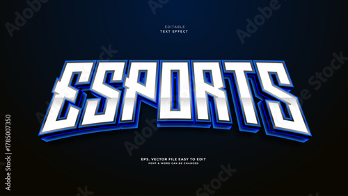 Esport gamer editable text effect