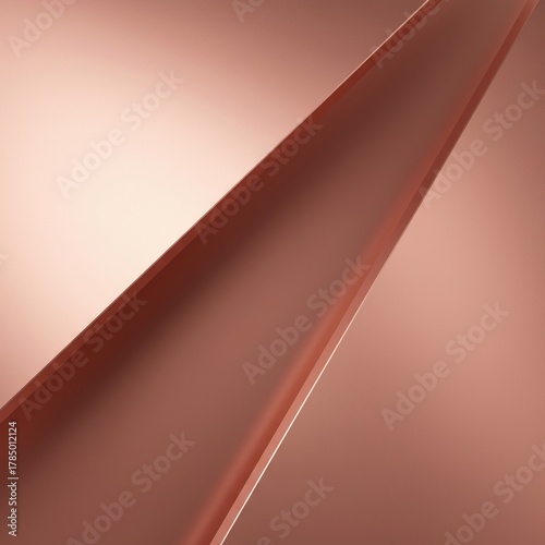 Luxurious metallic background with a shimmering rose golden hue, perfect for elegant designs and upscale branding. A subtle gradient adds depth ,golden pink ,reflective ,modern