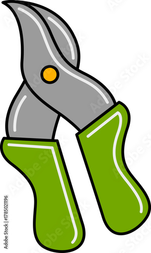 a colorful, cartoon-style illustration of a hand axe