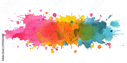 Abstract colorful fantasy watercolor background texture .splash acrylic colorful background .banner for wallpaper .watercolor wash aqua painted texture .abstract hand paint square stain backdrop .