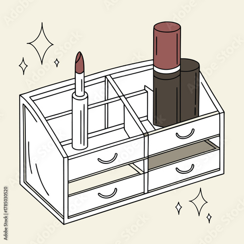 a compact travel case with neatly organized compartments for small items