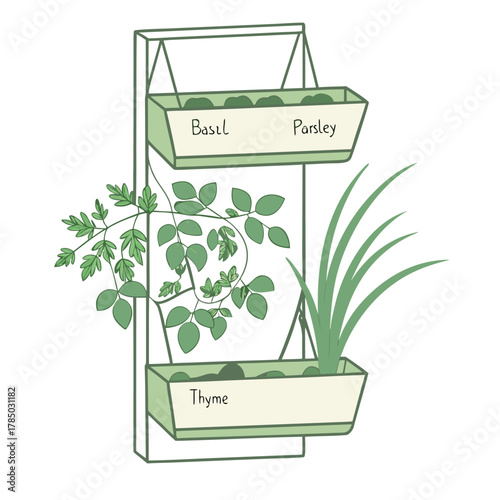 a manual coffee grinder with easy handle and marble coffee beans illustration