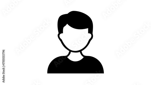 black and white graphic of a person 