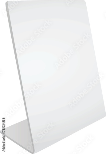 Plastic stand display. vector illustration