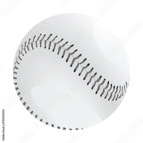 Baseball ball isolated. vector illustration	
