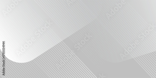 background design with diagonal line pattern in grey colour. Vector white horizontal template for business banner, formal invitation backdrop, luxury.