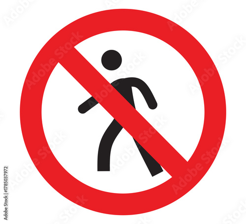 No entry sign. vector illustration