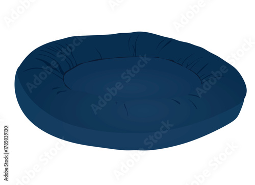 Blue pet pillow. vector illustration	
