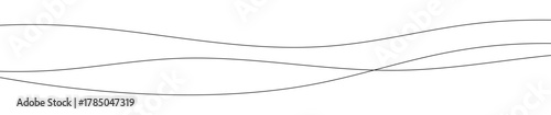 Thin curved wavy lines