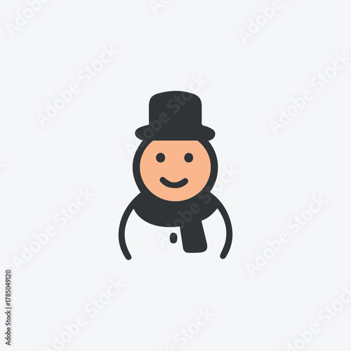 Christmas snowman vector