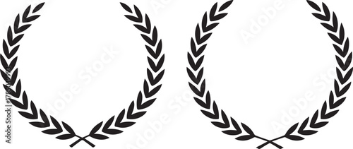 Two Laurel Wreath Icons