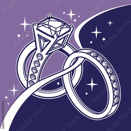 Diamond Engagement and Wedding Rings with Sparkles engagement ring diamond ring