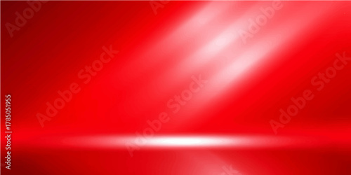 Abstract smooth red and white textile texture with flowing waves and light silk pattern design