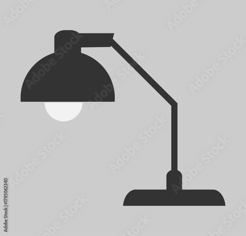 Black Modern Desk Lamp – Minimal Icon