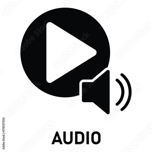 Sound icon on white background. sign for mobile concept and web design