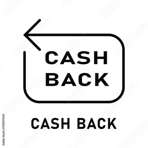 Cashback icon set. Cashback loyalty program. Money refund label. Return money service for partner program. Bonus cash back icon. Vector illustration.