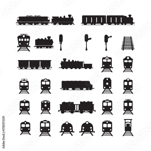 transport road silhouette vector icon