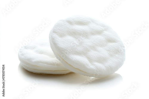Cotton pads isolated on white background
