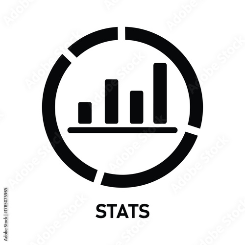market increase graph icon. Economic growth concept. Financial success chart with arrow up. Business investment profit symbol. Revenue sales growth vector illustration. Vector design data segmentation