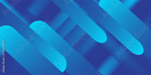 Abstract blue background with diagonal lines. Dynamic shapes composition. Vector illustration