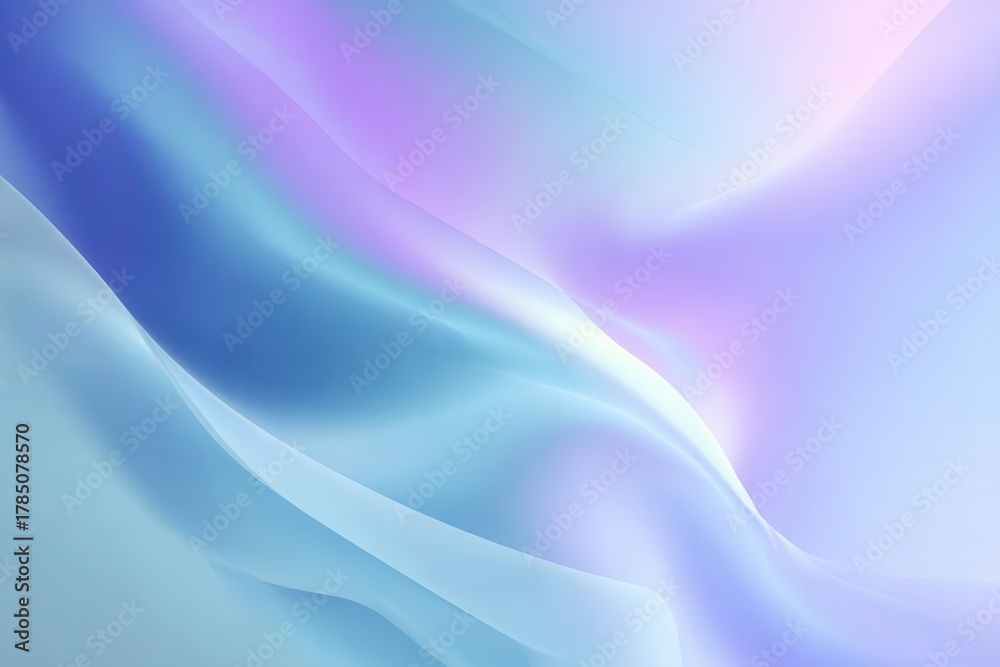 Fototapeta premium Abstract Fluid Waves in Blue and Purple Tones for Design