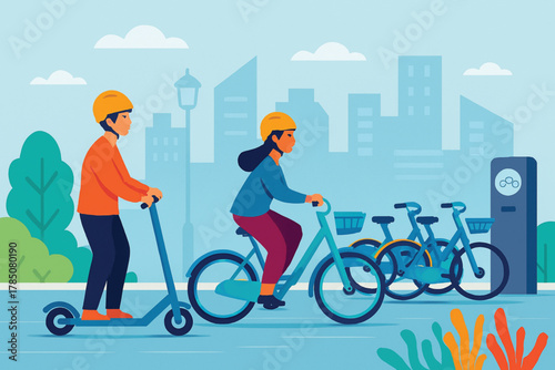 E-Scooter and Bike Sharing in Urban Environment