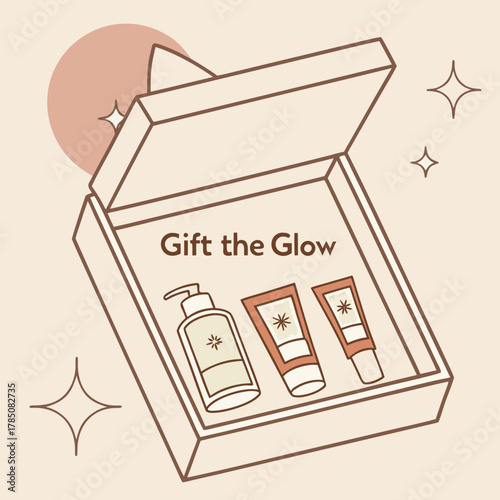 Gift the glow skincare products in a box