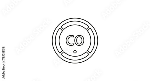 Carbon monoxide detector alarm system for home safety and alerting occupants.