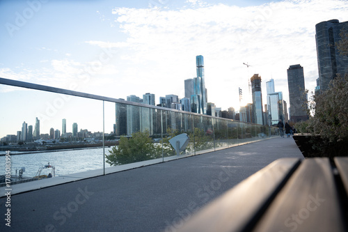 downtown chicago view from the navy