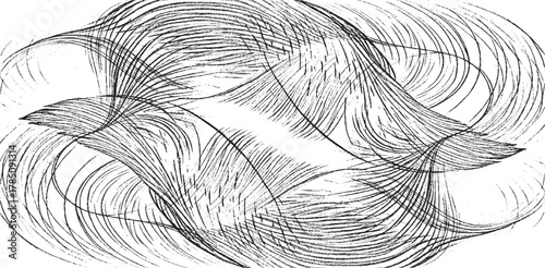 Vector brush stroke texture. Distressed uneven grunge background. Abstract vector illustration. Overlay over any design to create interesting effect and depth. Black isolated on white. EPS10