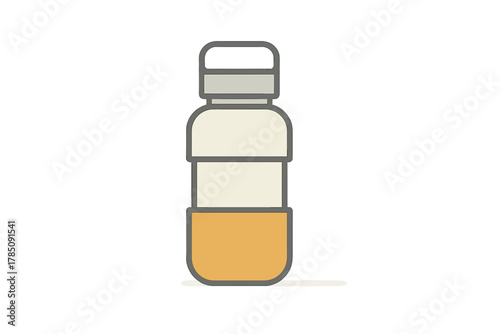 Stylized container design for supplement or vitamin capsule product