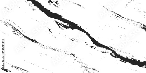 Black and white grunge paint texture border design with ink splash and vintage brush illustration