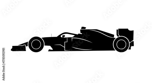 Race car on a transparent background.