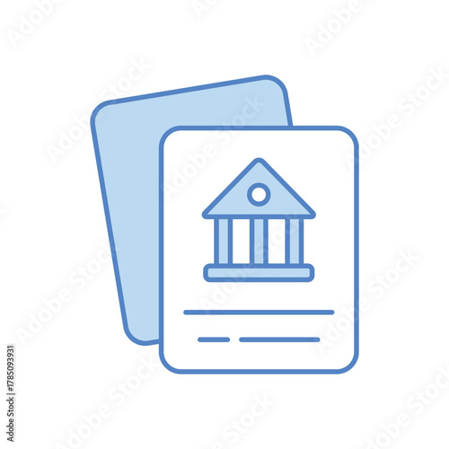 Bank Statement vector icon