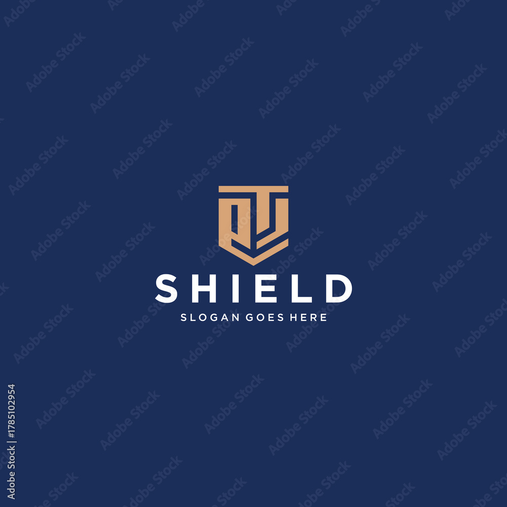 Obraz premium ES Shield Logo Design Inspirations