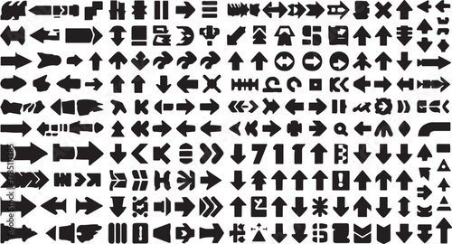 Abstract geometric graphic set featuring diverse shapes and color combinations ideal for digital art and design projects