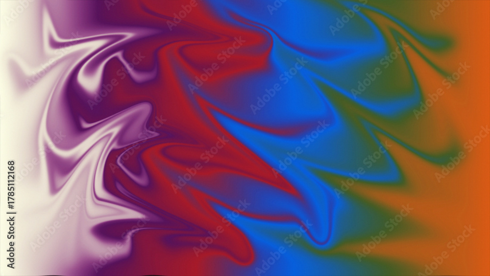 Fototapeta premium Fluid abstract background with vibrant colors and smooth blending effect art