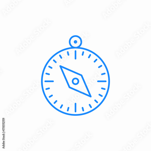compass navigation icon sign vector