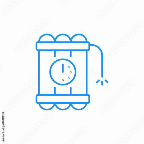 dynamite bomb icon sign vector