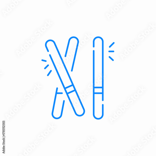 glow sticks party icon sign vector