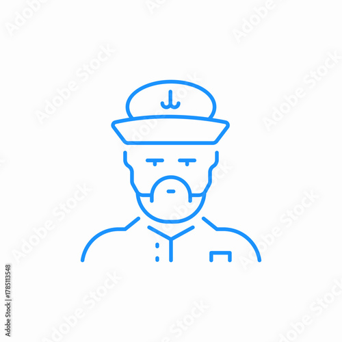sail man icon sign vector