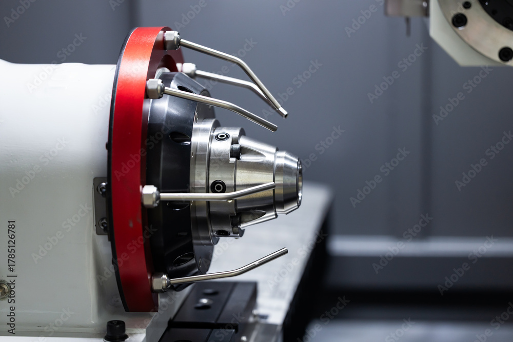 Fototapeta premium Modern metalworking plant CNC milling machine