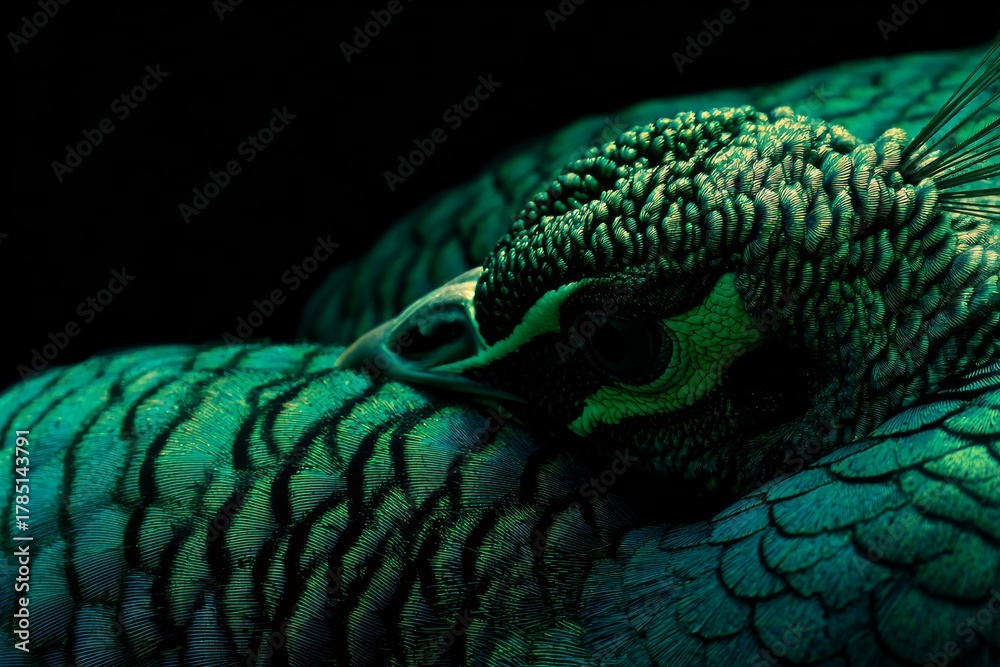 Obraz premium luxury dark green background artwork
