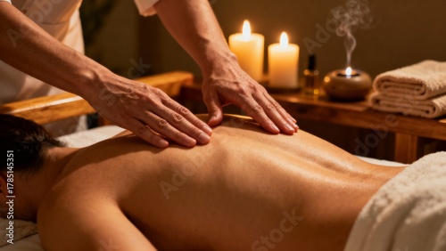 Wallpaper Mural In the dim glow of scented candles and soft linen drapes, the session unfolds its therapeutic story of deep muscle relief and ultimate wellness transformation for mind and body Torontodigital.ca