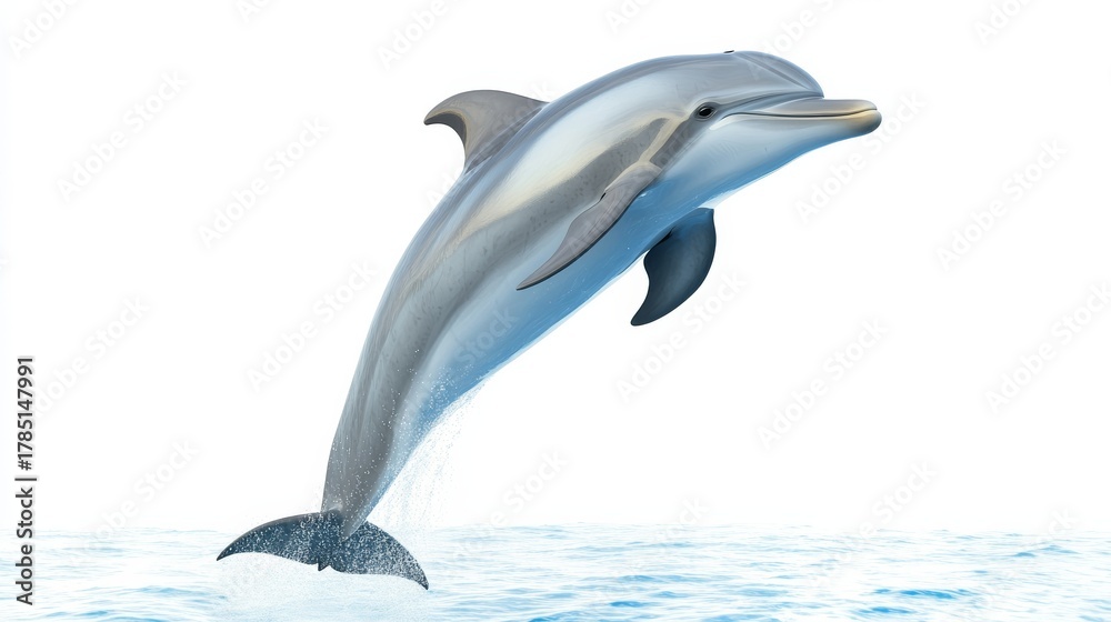 Fototapeta premium Leaping Dolphin Ocean Joy, marine life ,mammal