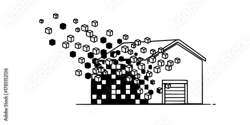 Decentralized Warehouse Agility Flat Vector Icon