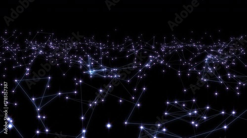 Plexus lines and dots network connection digital technology background