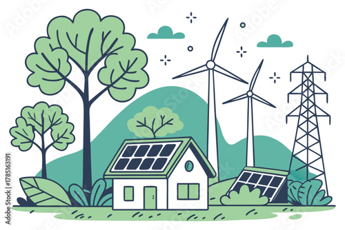 Set ecology icons, carbon neutral, net zero, eco planet green signs, nature eco symbol