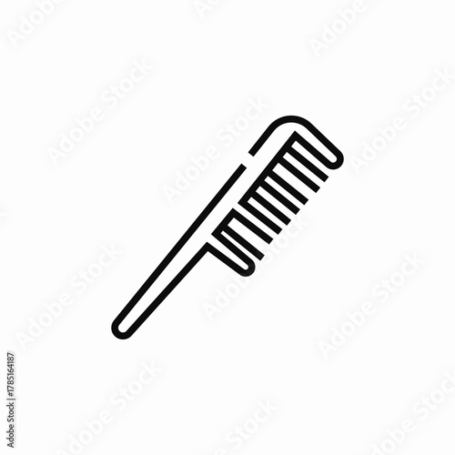 hair comb icon sign vector